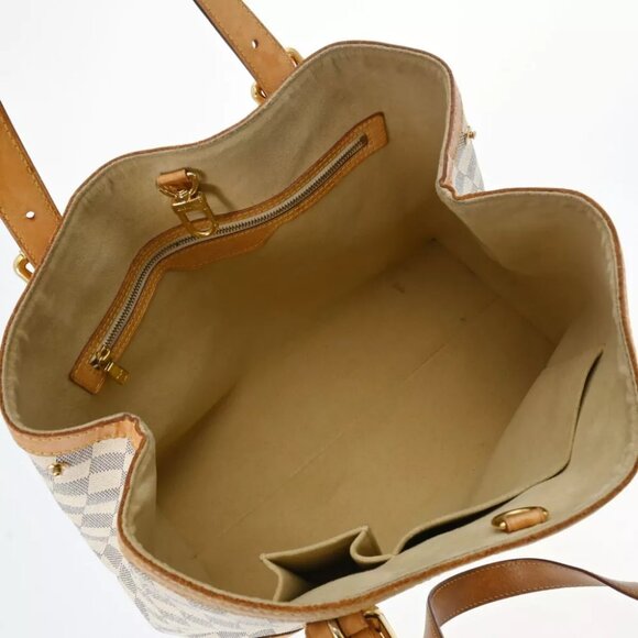 LOUIS VUITTON Damier Azur White/Blanc N51206 hand bag - Picture 9 of 12